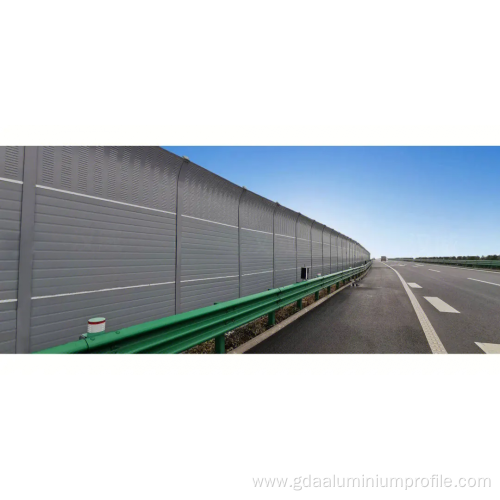 Outdoor Noise Barriers Aluminum Extrusion Profile 6063